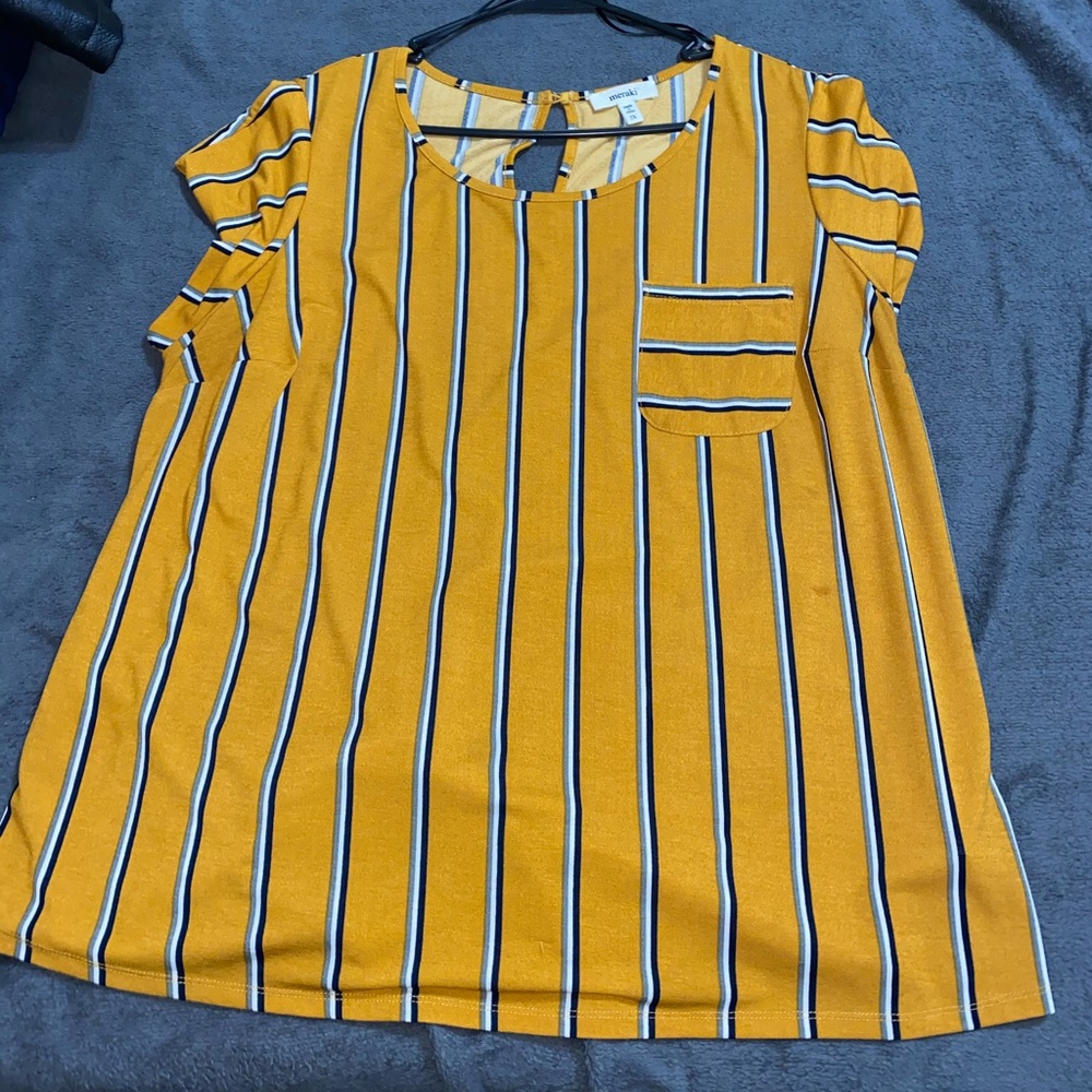 Yellow striped shirt
